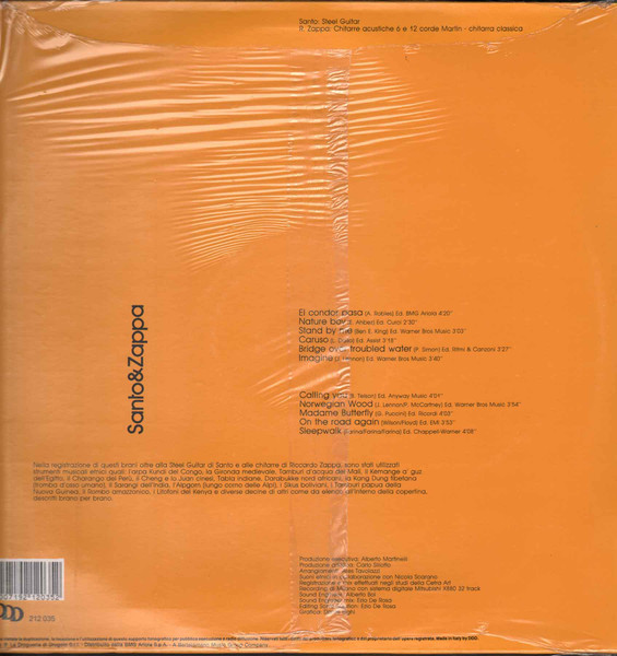 Santo Farina & Riccardo Zappa - Santo & Zappa | DDD (212 035) - 2