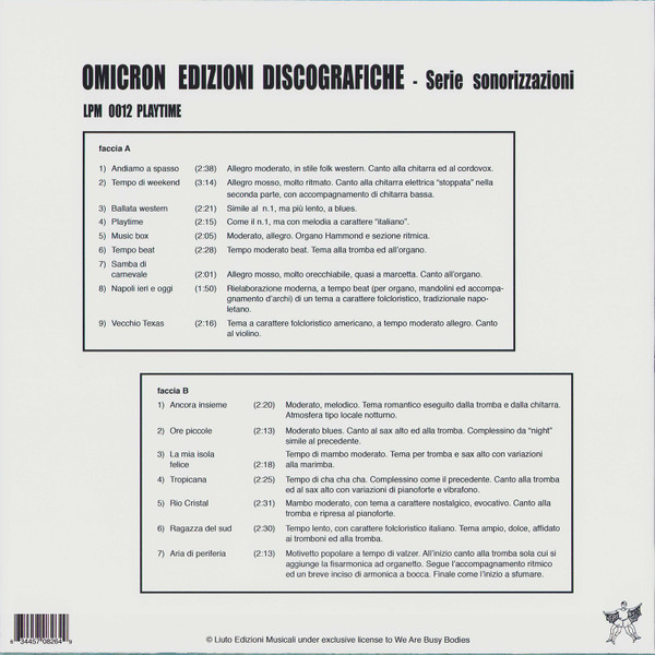 Piero Umiliani - Playtime | We Are Busy Bodies (WABB-122) - 2 Piero Umiliani - Playtime | We Are Busy Bodies (WABB-122) - 2