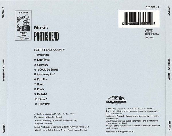 Portishead - Dummy | Go! Beat (828 553 - 2) - 2 Portishead - Dummy | Go! Beat (828 553 - 2) - 2