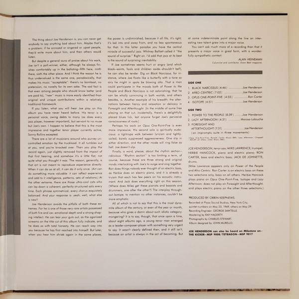 Joe Henderson - Power To The People | Milestone (CR00655) - 3