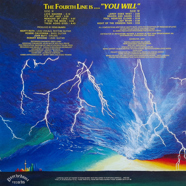 Bent Wind - The Fourth Line Is... "You Will" | Psychedome Records (WRC1-6245) - 2