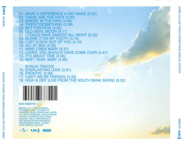 Jamie Cullum - Twentysomething | UCJ (9868729) - 2