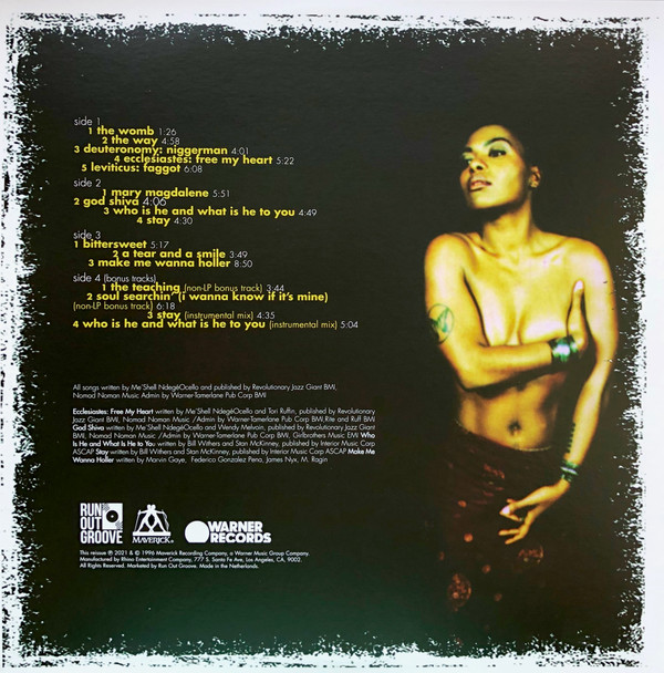Me'Shell NdegéOcello - Peace Beyond Passion | Run Out Groove (ROGV 130) - 3