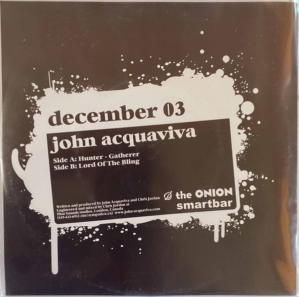 John Acquaviva - Hunter-Gatherer / Lord Of The Bling | Area DJ (AREADJ 14) - 2 John Acquaviva - Hunter-Gatherer / Lord Of The Bling | Area DJ (AREADJ 14) - 2