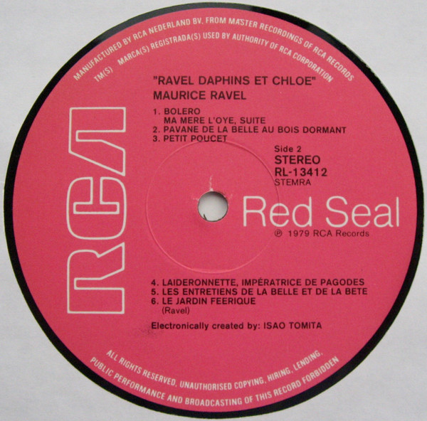Tomita - Daphnis Et Chloé | RCA Red Seal (RL-13412) - 4 Tomita - Daphnis Et Chloé | RCA Red Seal (RL-13412) - 4