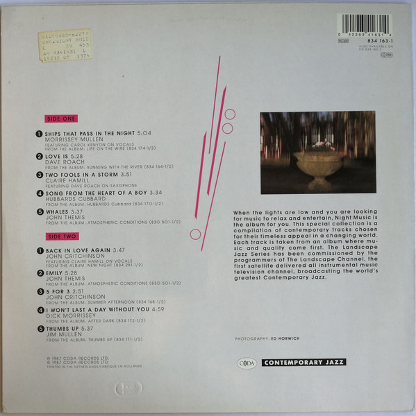 Various - Night Music | Coda Records (834 163-1) - 2