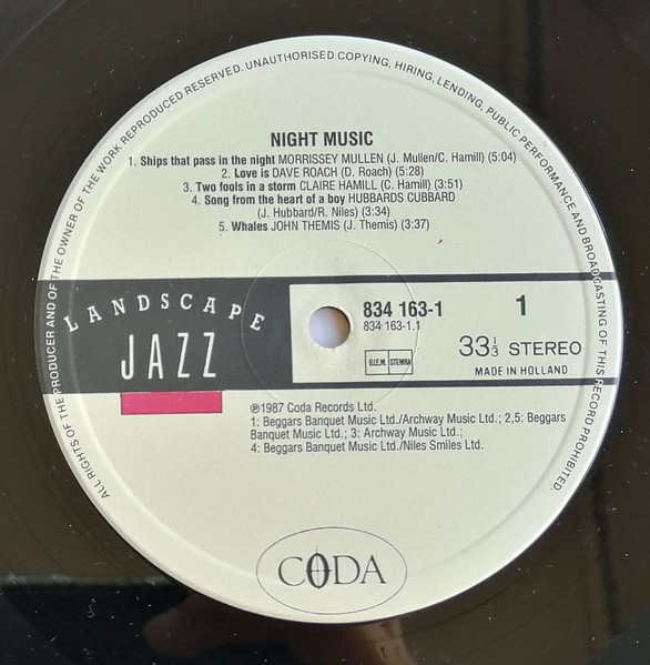 Various - Night Music | Coda Records (834 163-1) - 3