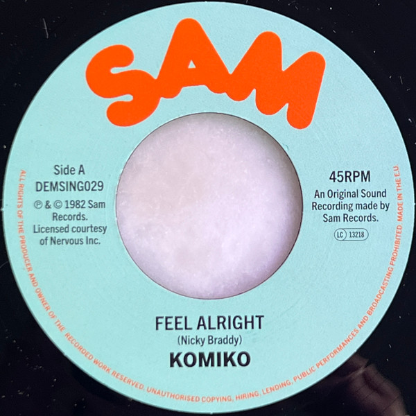 Komiko - Feel Alright | Demon Records (DEMSING029) - main