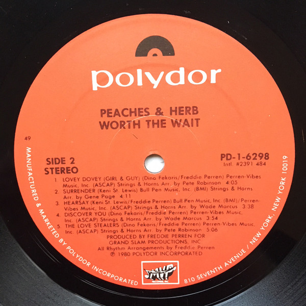 Peaches & Herb - Worth The Wait | Polydor (PD-1-6298) - 4 Peaches & Herb - Worth The Wait | Polydor (PD-1-6298) - 4