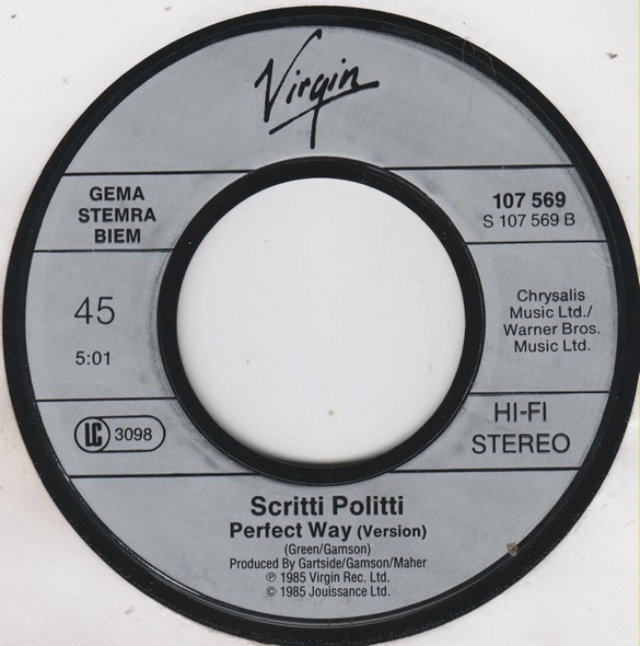 Scritti Politti - Perfect Way | Virgin (107 569) - 4 Scritti Politti - Perfect Way | Virgin (107 569) - 4