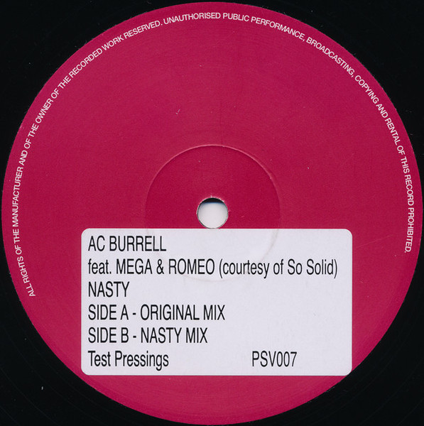 AC Burrell Feat. Megaman & Romeo - Nasty | Pure Silk Records (PSV007)