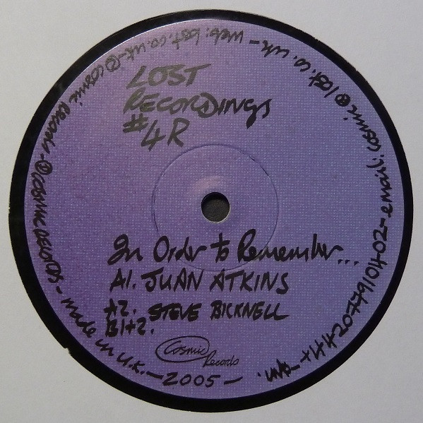 Steve Bicknell - In Order To Remember (Redefined) | Cosmic Records (COS019R)