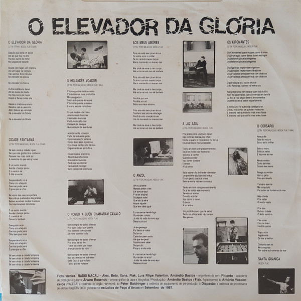 Rádio Macau - O Elevador Da Glória | EMI (7487681) - 4 Rádio Macau - O Elevador Da Glória | EMI (7487681) - 4