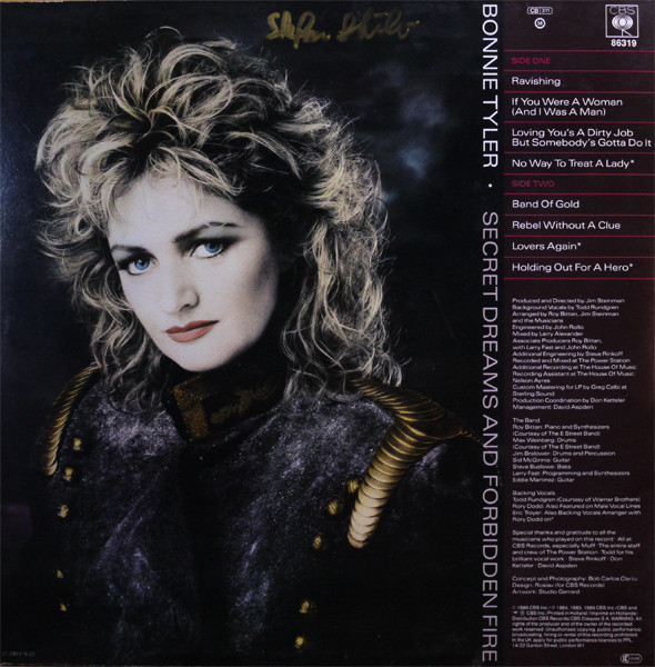 Bonnie Tyler - Secret Dreams And Forbidden Fire | CBS (CBS 86319) - 2