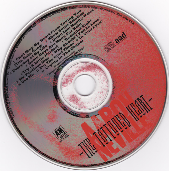 Aaron Neville - The Tattooed Heart | A&M Records (31454 0349 2) - 4