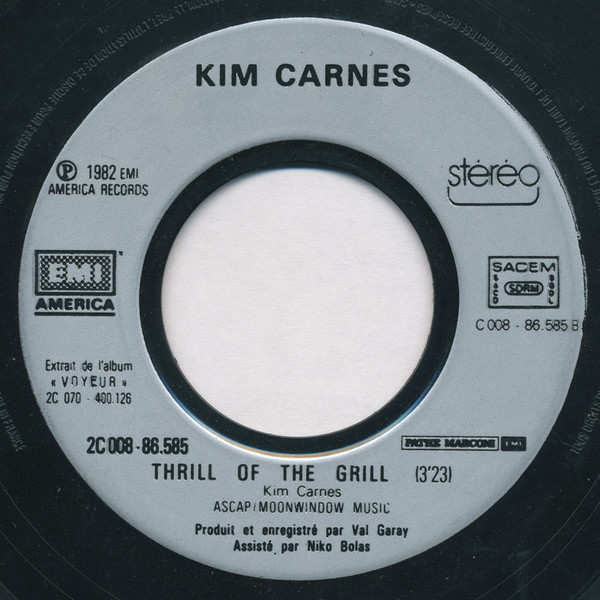 Kim Carnes - Voyeur | EMI America (2C008 86585) - 4