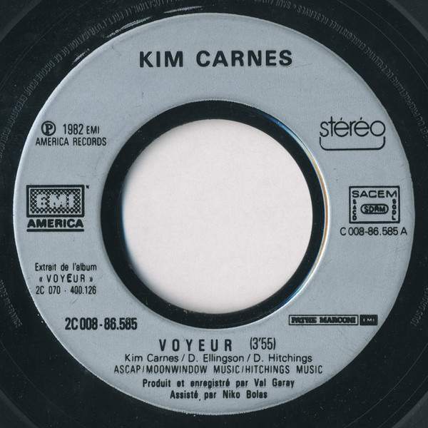 Kim Carnes - Voyeur | EMI America (2C008 86585) - 3