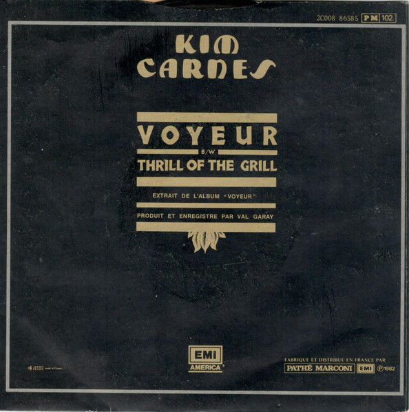 Kim Carnes - Voyeur | EMI America (2C008 86585) - 2