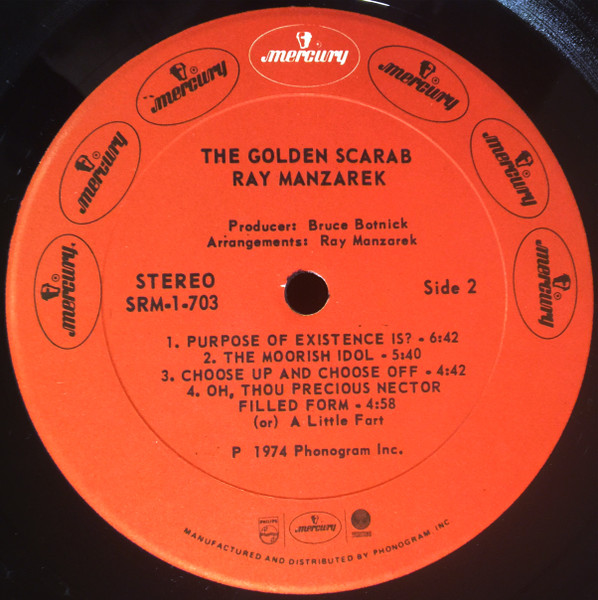 Ray Manzarek - The Golden Scarab | Mercury (SRM 1-703) - 4