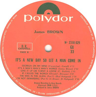 James Brown - It's A New Day So Let A Man Come In | Polydor (2310 029 GU) - 3 James Brown - It's A New Day So Let A Man Come In | Polydor (2310 029 GU) - 3