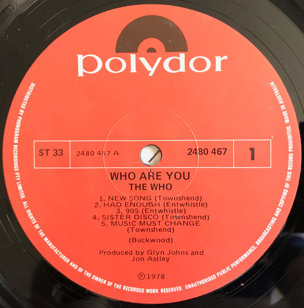 The Who - Who Are You | Polydor (2480 467) - 2