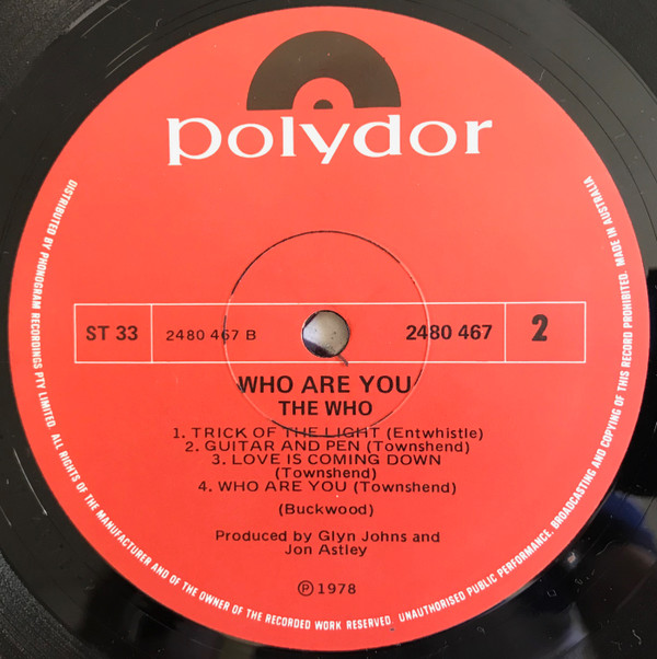 The Who - Who Are You | Polydor (2480 467) - 3