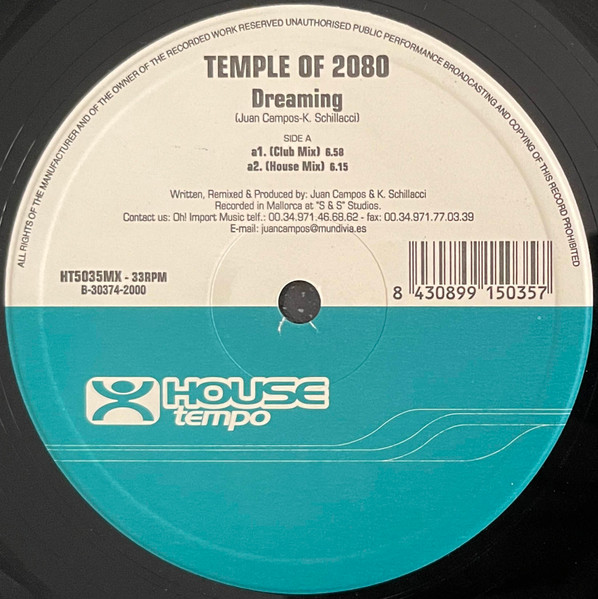 Temple Of 2080 - Dreaming | House Tempo (HT5035MX) - 3
