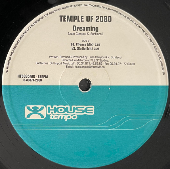 Temple Of 2080 - Dreaming | House Tempo (HT5035MX) - 4