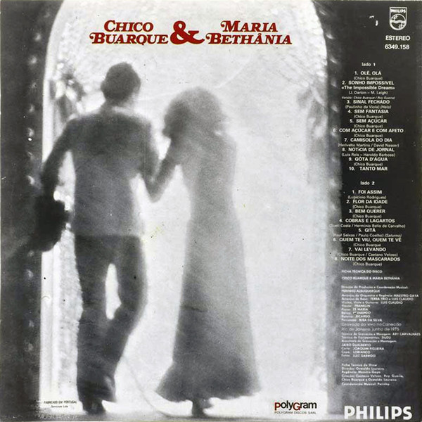 Chico Buarque & Maria Bethânia - Chico Buarque & Maria Bethânia Ao Vivo | Philips (6349.158) - 2