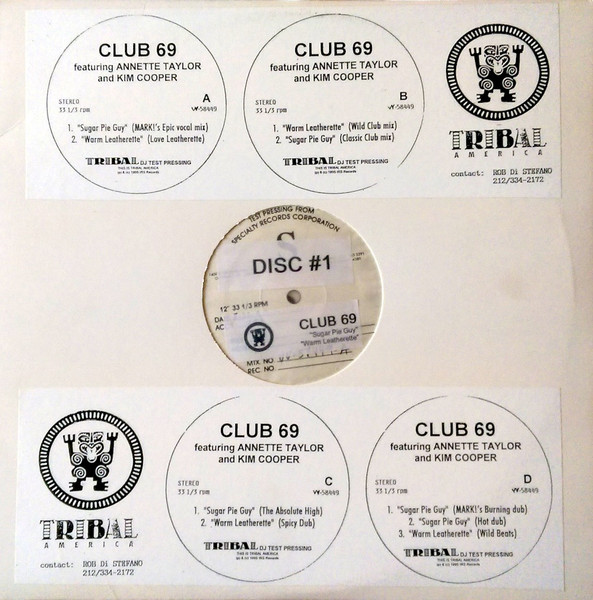 Club 69 Featuring Annette Taylor And Kim Cooper - Sugar Pie Guy / Warm Leatherette | TRIBAL America (VV-58449)