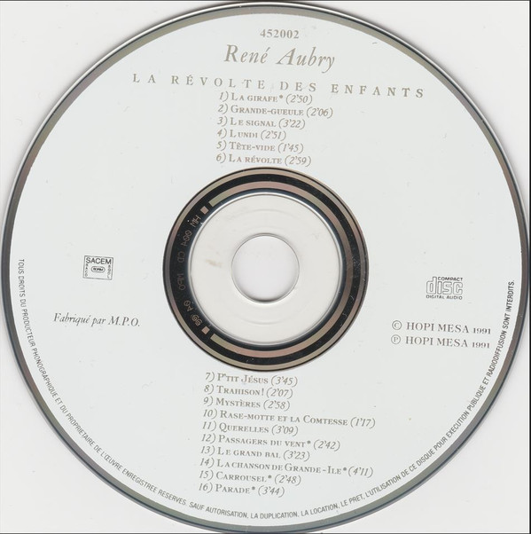 René Aubry - La Révolte Des Enfants | Hopi Mesa (452002)