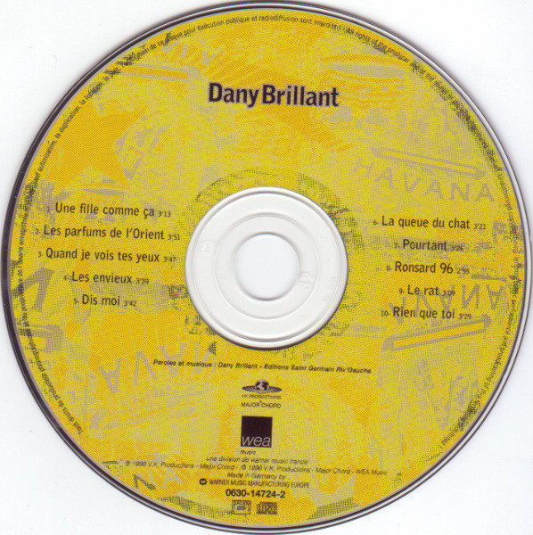 Dany Brillant - Havana | Wea Music (0630-14724-2) - 3 Dany Brillant - Havana | Wea Music (0630-14724-2) - 3