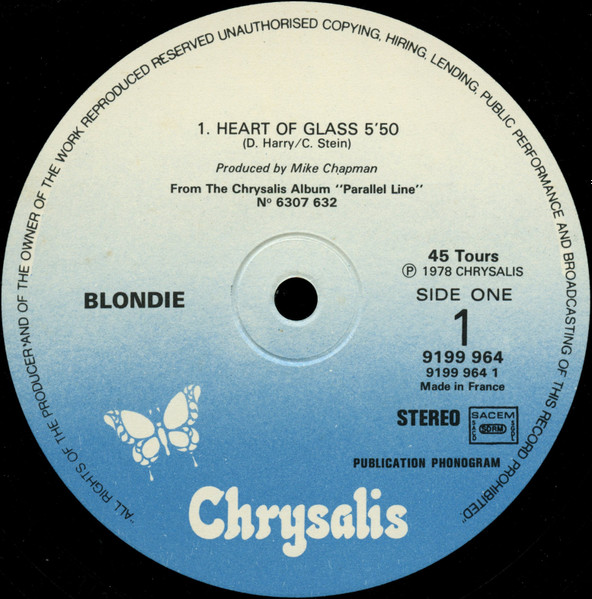 Blondie - Heart Of Glass | Chrysalis (9199 964) - 3 Blondie - Heart Of Glass | Chrysalis (9199 964) - 3