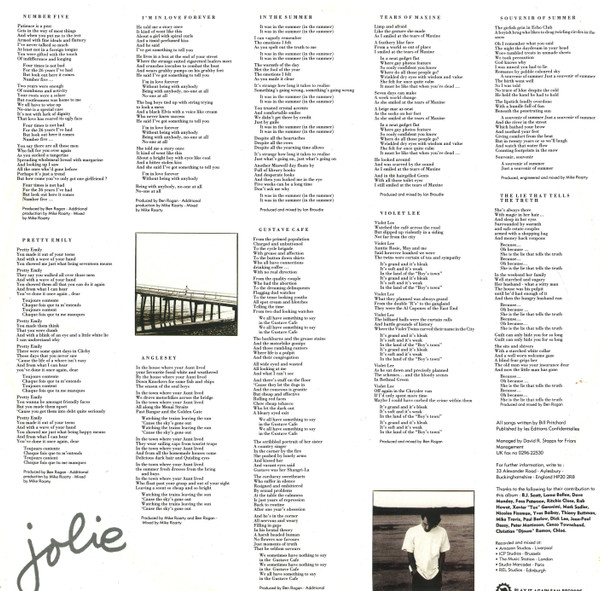 Bill Pritchard - Jolie | Play It Again Sam Records (BIAS 176 LP) - 3