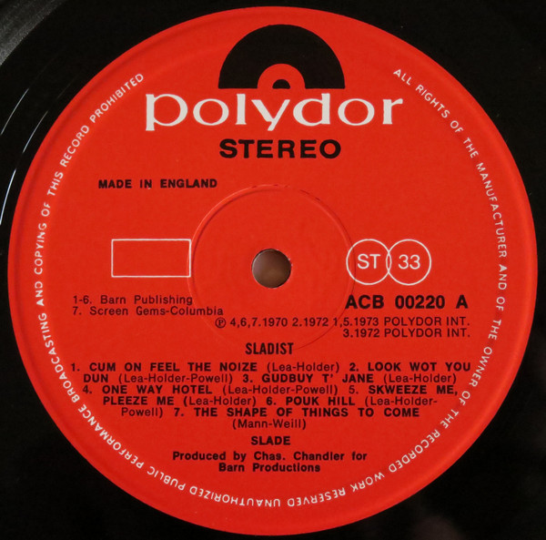 Slade - Sladest | Polydor (ACB 00220) - 3 Slade - Sladest | Polydor (ACB 00220) - 3