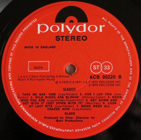 Slade - Sladest | Polydor (ACB 00220) - 4 Slade - Sladest | Polydor (ACB 00220) - 4