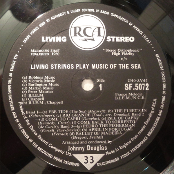 Living Strings - Play Music Of The Sea | RCA (SF-5072) - 3 Living Strings - Play Music Of The Sea | RCA (SF-5072) - 3