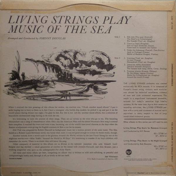 Living Strings - Play Music Of The Sea | RCA (SF-5072) - 2 Living Strings - Play Music Of The Sea | RCA (SF-5072) - 2
