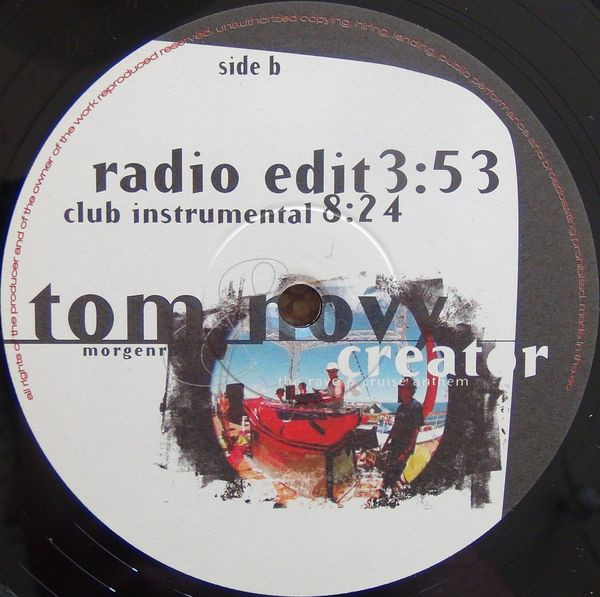 Tom Novy & Oliver Morgenroth - Creator (The Rave & Cruise Anthem) | Kosmo Records (74321 48546 1) - 2