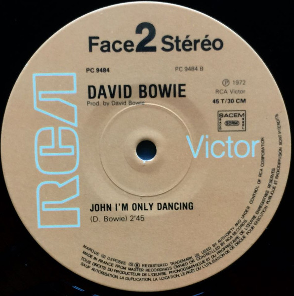 David Bowie - John I'm Only Dancing (Disco Mix) | RCA Victor (PC 9484) - 4