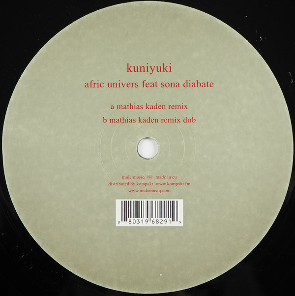 Kuniyuki Takahashi Featuring Sona Diabaté - Afric Univers | Mule Musiq (mule musiq 181)