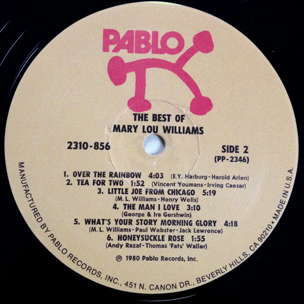 Mary Lou Williams - The Best Of Mary Lou Williams | Pablo Records (2310-856) - 4 Mary Lou Williams - The Best Of Mary Lou Williams | Pablo Records (2310-856) - 4
