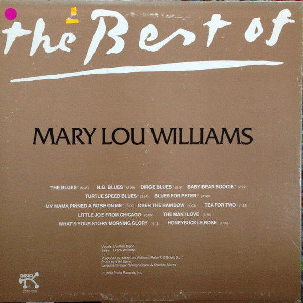 Mary Lou Williams - The Best Of Mary Lou Williams | Pablo Records (2310-856) - 2 Mary Lou Williams - The Best Of Mary Lou Williams | Pablo Records (2310-856) - 2