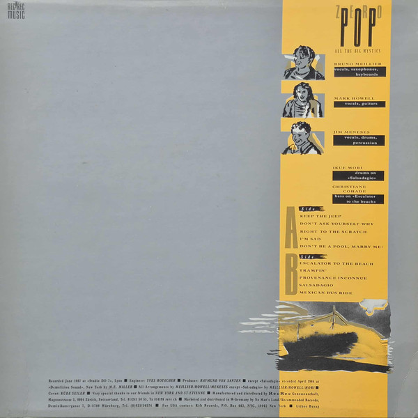 Zero Pop - All The Big Mystics | RecRec Music (RecRec 21) - 2