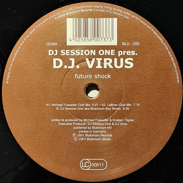 DJ Session One Pres. DJ Virus - Future Shock | Blutonium Records (BLU - 055) - 2
