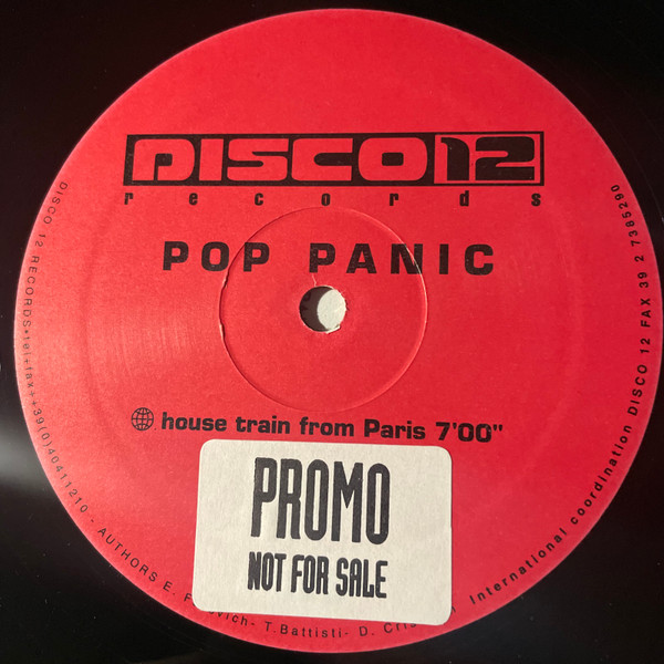 Pop Panic - House Train From Paris | Disco 12 Records (DISCO 18) - 3 Pop Panic - House Train From Paris | Disco 12 Records (DISCO 18) - 3