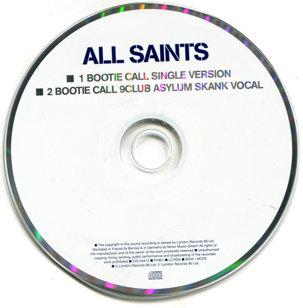 All Saints - Bootie Call | London Records (570 244-2) - 3