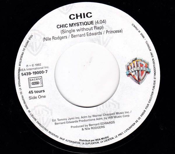 Chic - Chic Mystique | Warner Bros. Records (5439-19000-7)