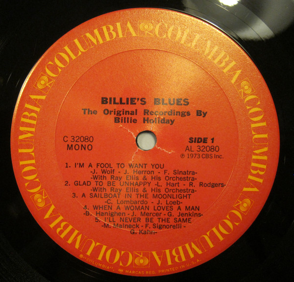Billie Holiday - Billie's Blues (The Original Recordings By Billie Holiday) | Columbia (C 32080) - 4 Billie Holiday - Billie's Blues (The Original Recordings By Billie Holiday) | Columbia (C 32080) - 4
