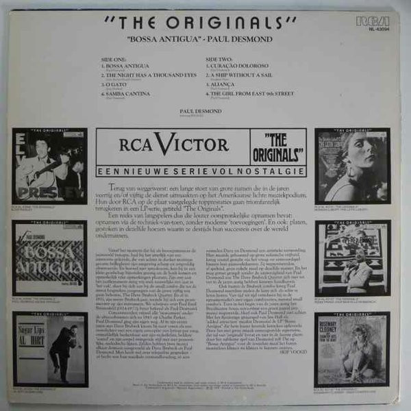 Paul Desmond Featuring Jim Hall - Bossa Antigua | RCA International (Camden) (NL-43094) - 4